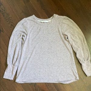 Pink/gray soft sweater